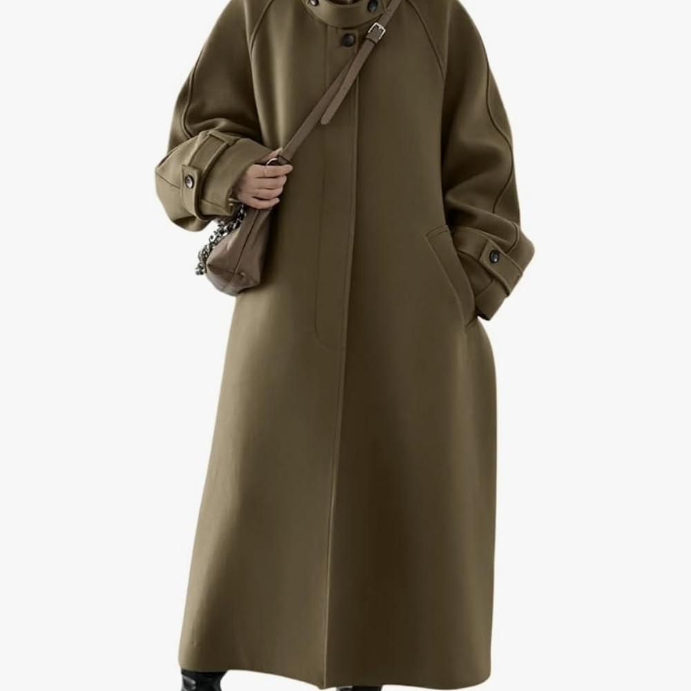 Olive Green Women's Pea Coat